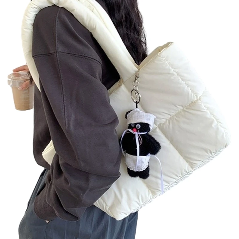 Puffer Bag Large Capacity Handbag Shoulder Bags for Women Quilted Shopping Bag