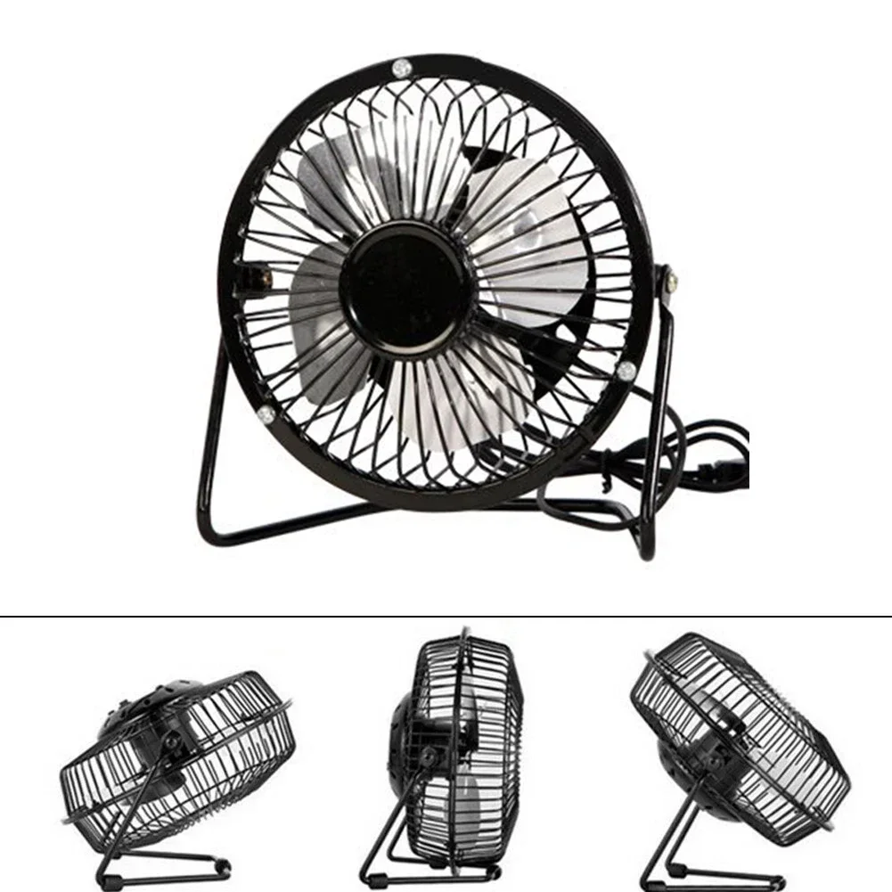 100% novo 1pc ventilador usb de alta qualidade mini ventilador dobrável rotativo alimentado por usb preto emergências e trabalho ao ar livre