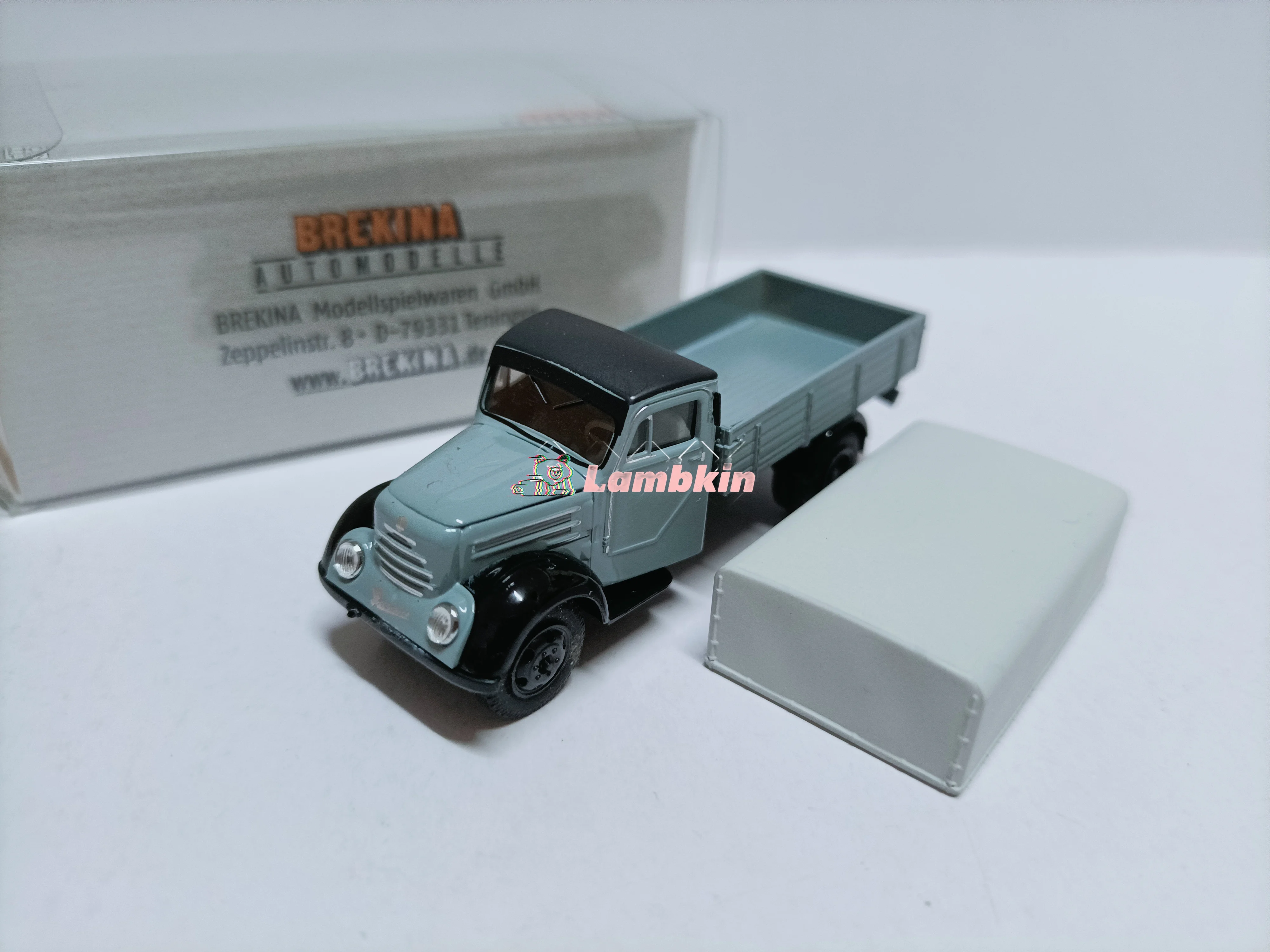 Brekina 1/87 East Drobe Long-Haul Truck Model Robur LO 2500 Grey Collectible Gift Ornament Miniature Birthday