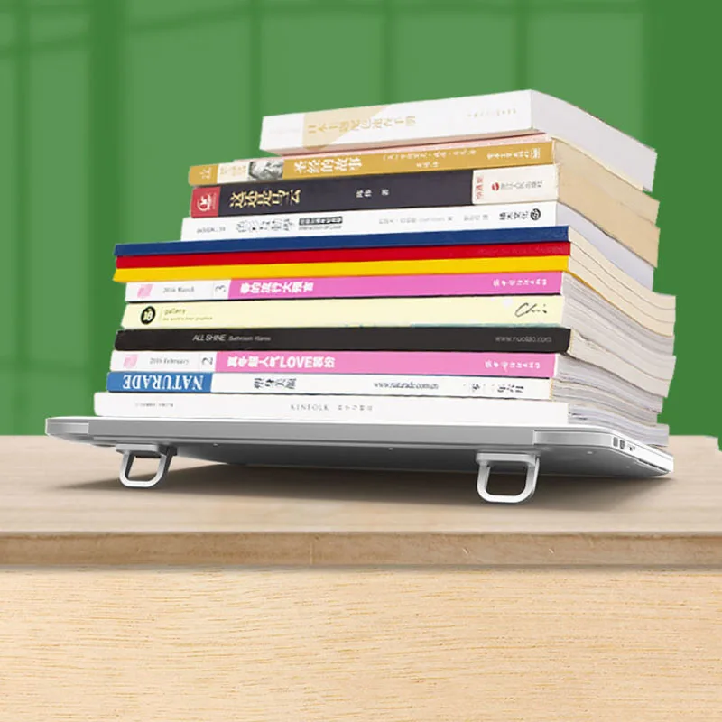 2Pcs Laptop Stand For Desk Computer Keyboard Stand Riser Aluminum Mini Portable Laptop Stands For Macbook Air/Pro 39x29x6mm