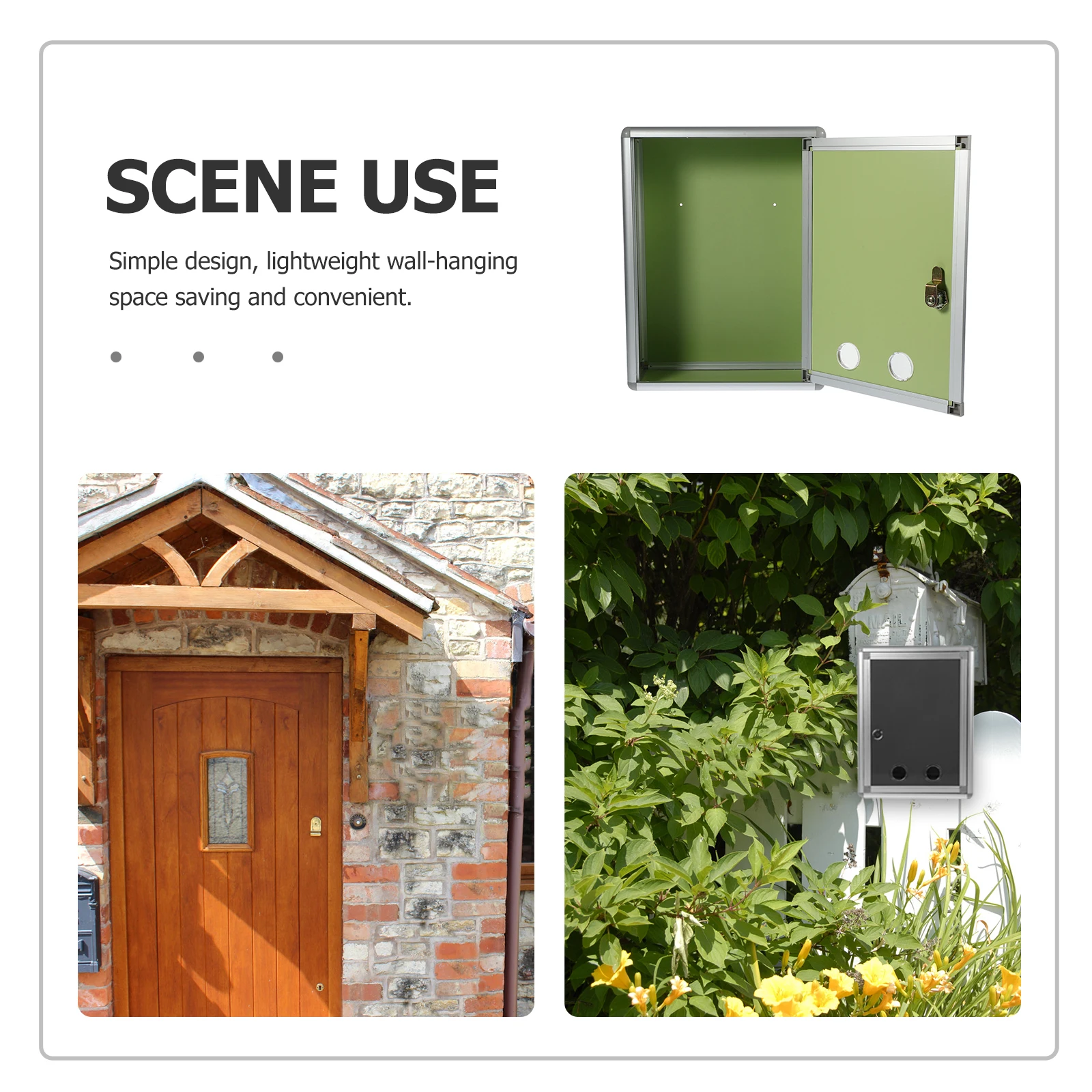 1Set Muur Suggestie Doos Plastic Aluminium Brievenbus Afsluitbare Multifunctionele Stembiljet Brief Collectie