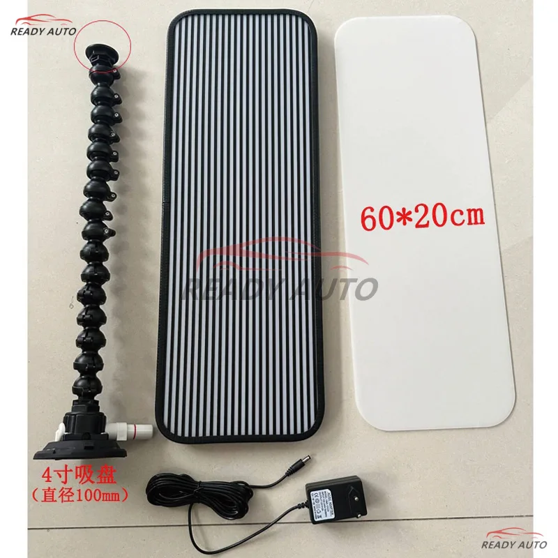 

Инструмент для ремонта вмятин PDR с 6-светодиодной полосой, кронштейн на присоске, выравнивающий светильник для обнаружения вмятин для автомобильных работ на теле