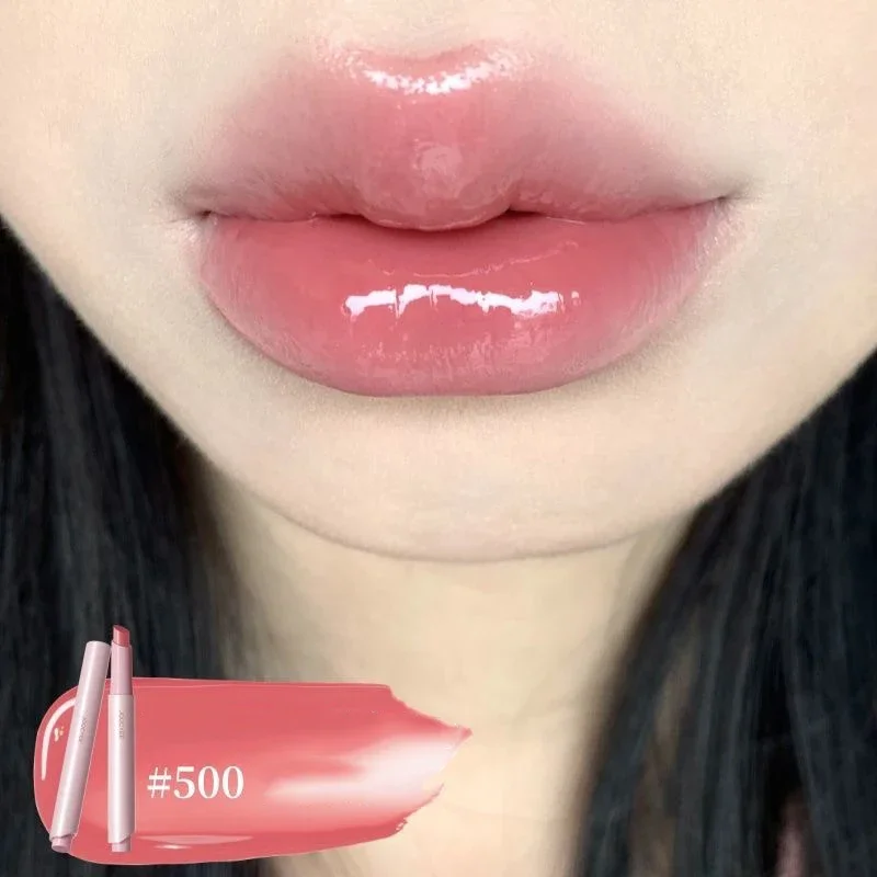 Joocyee solide brillant à lèvres miroir eau Glossey bouche rouge à lèvres glaçure hydratant couleur des lèvres avec vitamine E brillant finition rouge à lèvres