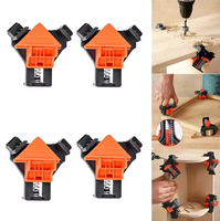 4 PCS 90 Degree Right Angle Clamp Corner Mate Woodworking Hand DIY Fixture Clips Picture Frame Corner Clip Positioning Tools