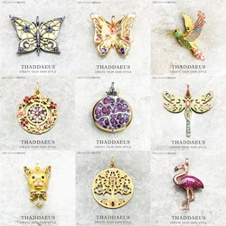 Wisiorek granat drzewo kwiat ptak motyl ważka kot Koala Brand New biżuteria europa 925 srebro prezent dla kobiety