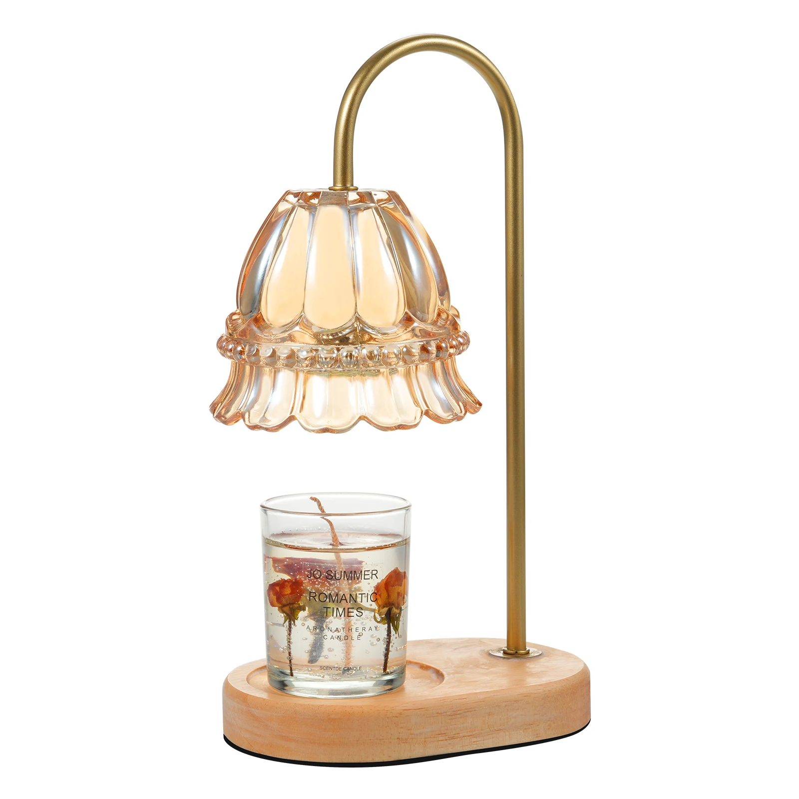 Литомическая лампа для подогрева свечей с регулируемой яркостью, ароматические свечи, восковой фонарь с таймером для маленькой и большой банки, ароматерапевтическая свеча