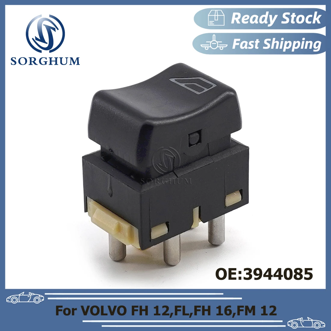 SORGHUM 3944085 1347063 5 Pins Window Switch Lifter Switches Button Unit For VOLVO FH 12,FL,FH 16,FM 12 Truck Car Accessories