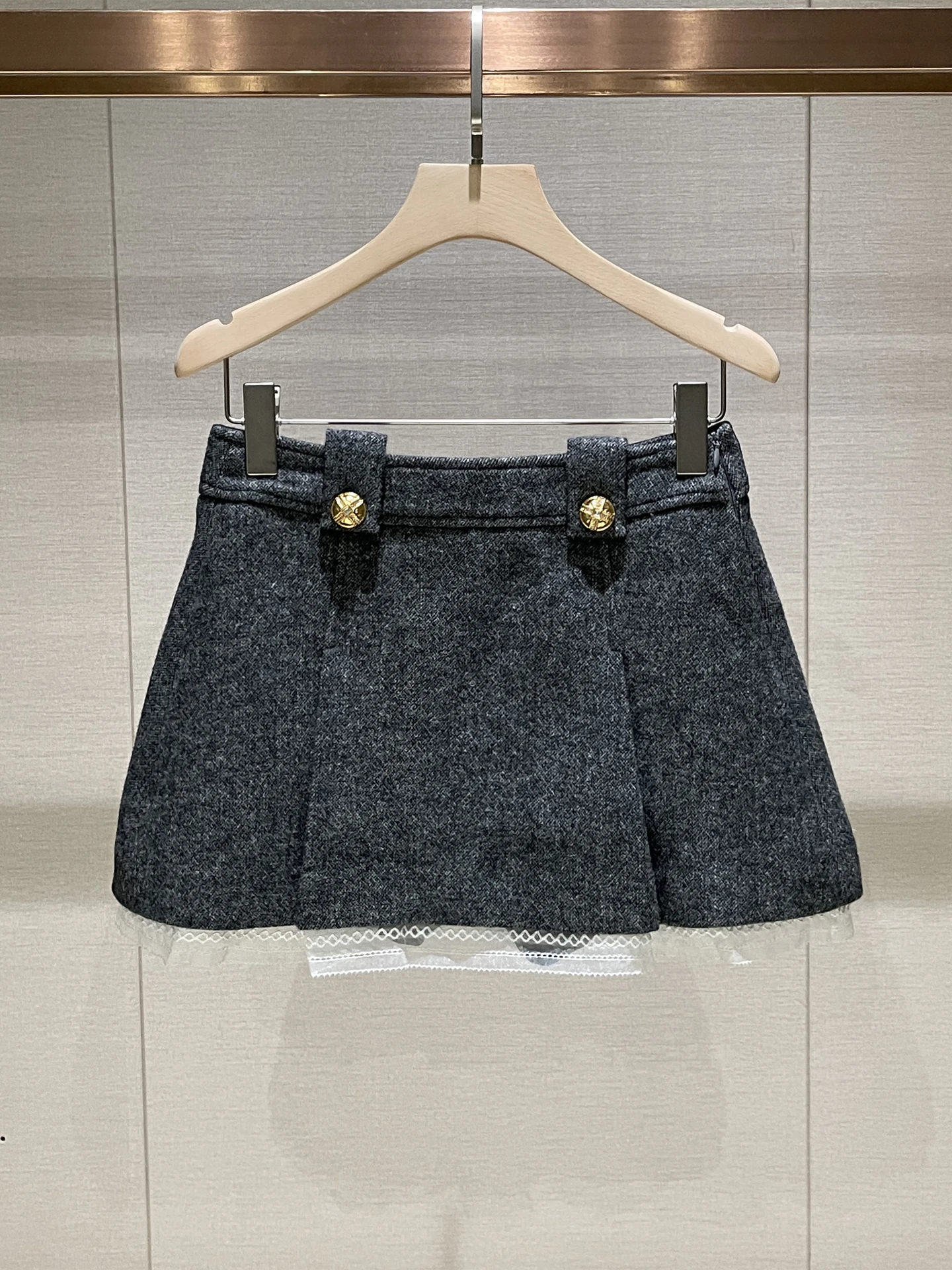 

Кружевная юбка трапециевидной формы с высокой талией в стиле пэчворк, повседневная женская юбка премиум-класса Faion, зима 2025, Новое поступление