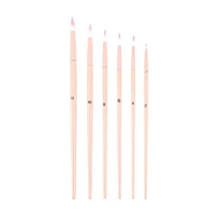 6 Pcs Multifunctional Art Brush Special Oil Brush Full Set Watercolor Painting Water Chalk Set Acrylic Paint Pen Plastic Handle