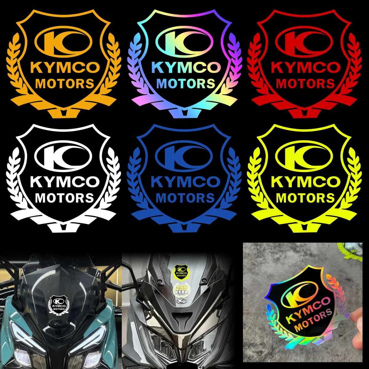Para KYMCO AK 550 ATV Agility Downtown Xciting Like People S pegatinas reflectantes para motocicleta Moto Scooter calcomanías de vinilo Accesorios