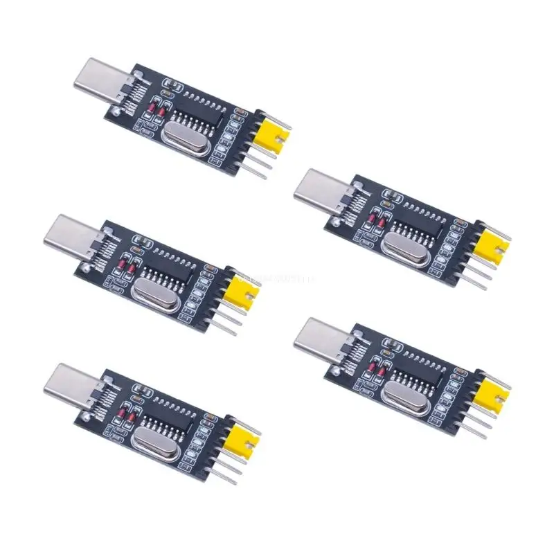 5Pcs Type C Port To Serial Port Phone USB To Serial Port CH340G Module For MCU Programming Debugging Download DropShipping