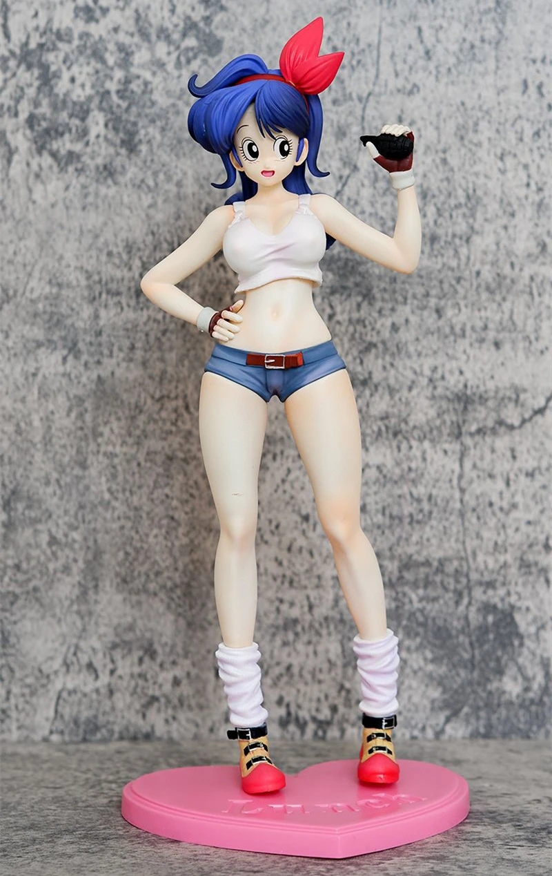 Figura de Acción de PVC de 30 cm de Anime Dragon Ball Z Super Saiyan Ranchi Lunch Chichi, Estatua de Batalla Coleccionable, Modelo de Juguete para Niños, Regalos
