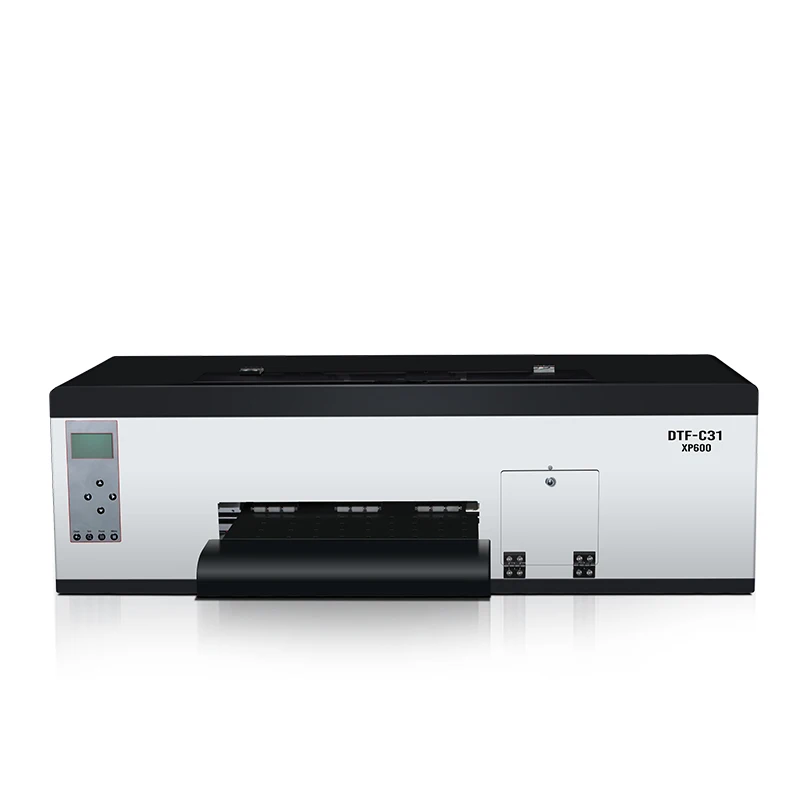 Small Desktop A 3 Inkjet T Shirt Printing Machine Xp 600 Dx 5 30 cm Heat Transfer Roll Pet Film Tshirt A 3 Dtf Printer