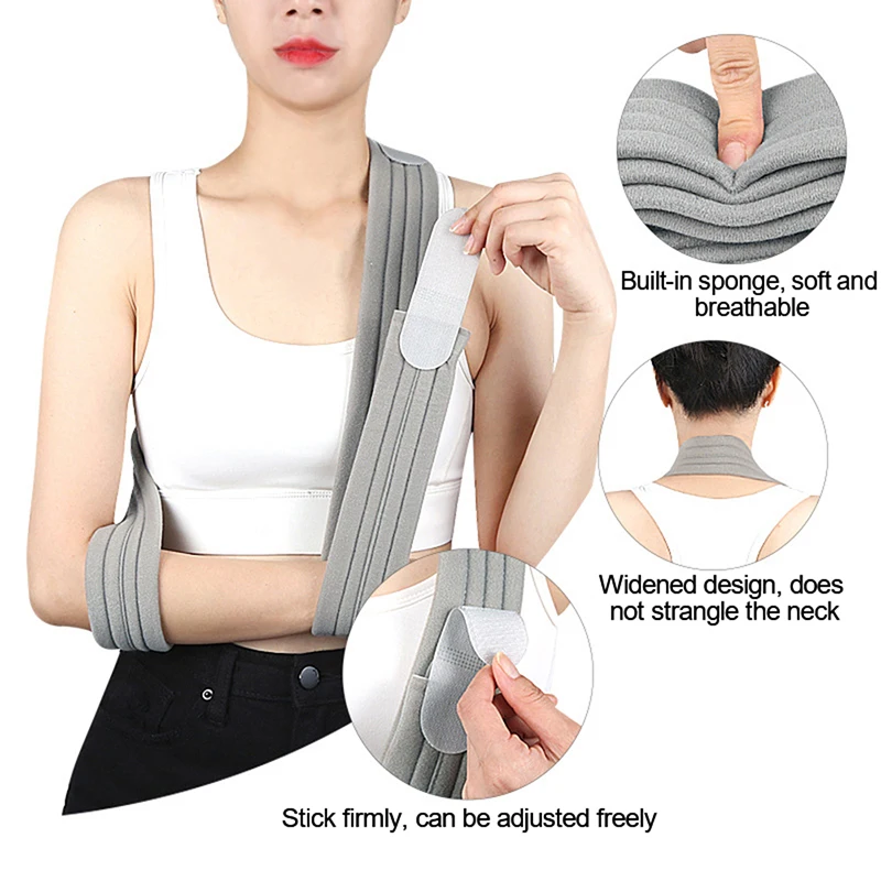 Joint Sprain Fixed Sling Arm Strap Adjustable Arm Sling Fracture Recovery Forearm Breathable Fixed Sling Shoulder SupportBracket