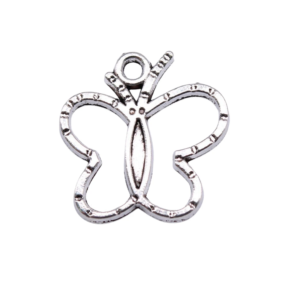 Pendant Butterfly Charms Jewellery 19x19mm 20pcs