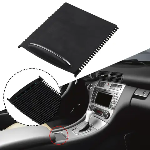 For Mercedes-Benz CClass W203 Console With This Black Center Console Roller Blind Cover Car Interior Accessories 10 best sales w203 interior accessories - №9
