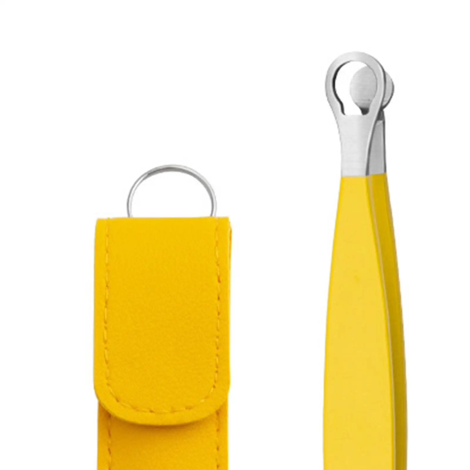 Pinça de cabelo de nariz de precisão, ferramenta de remoção de pelos faciais de aço inoxidável para sobrancelhas, orelhas e costeletas