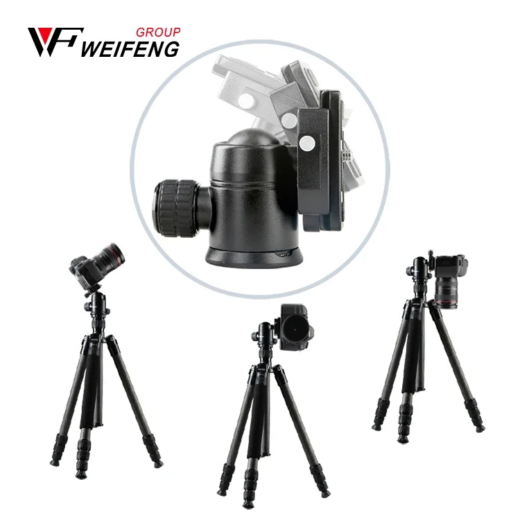 Professional Aluminum Tripod Monopod 60 Inch Compact Light Weight Travel Ball Head Tripod For Camera Phone Photography