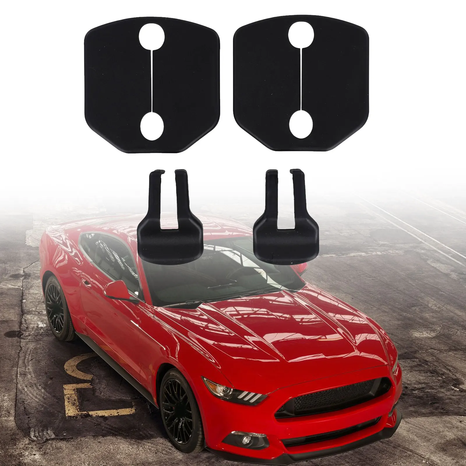 

Black Door Stopper Buckle Cover Lasting And High-strength OEM Number Available ABS Material Black Color Direct Replacement