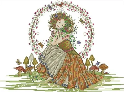 Joan Elliott-Goddess Of The Earth Counted Cross Stitch 11CT 14CT 18CT Cross Stitch Kits Embroidery Needlework Sets