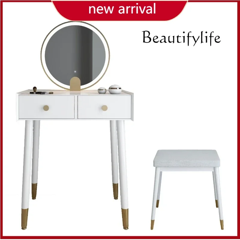 

C Dresser Apartment Vanity Table Makeup Small European Modern Vanity Table Luxury Black Coiffeuse De Chammbre Furniture