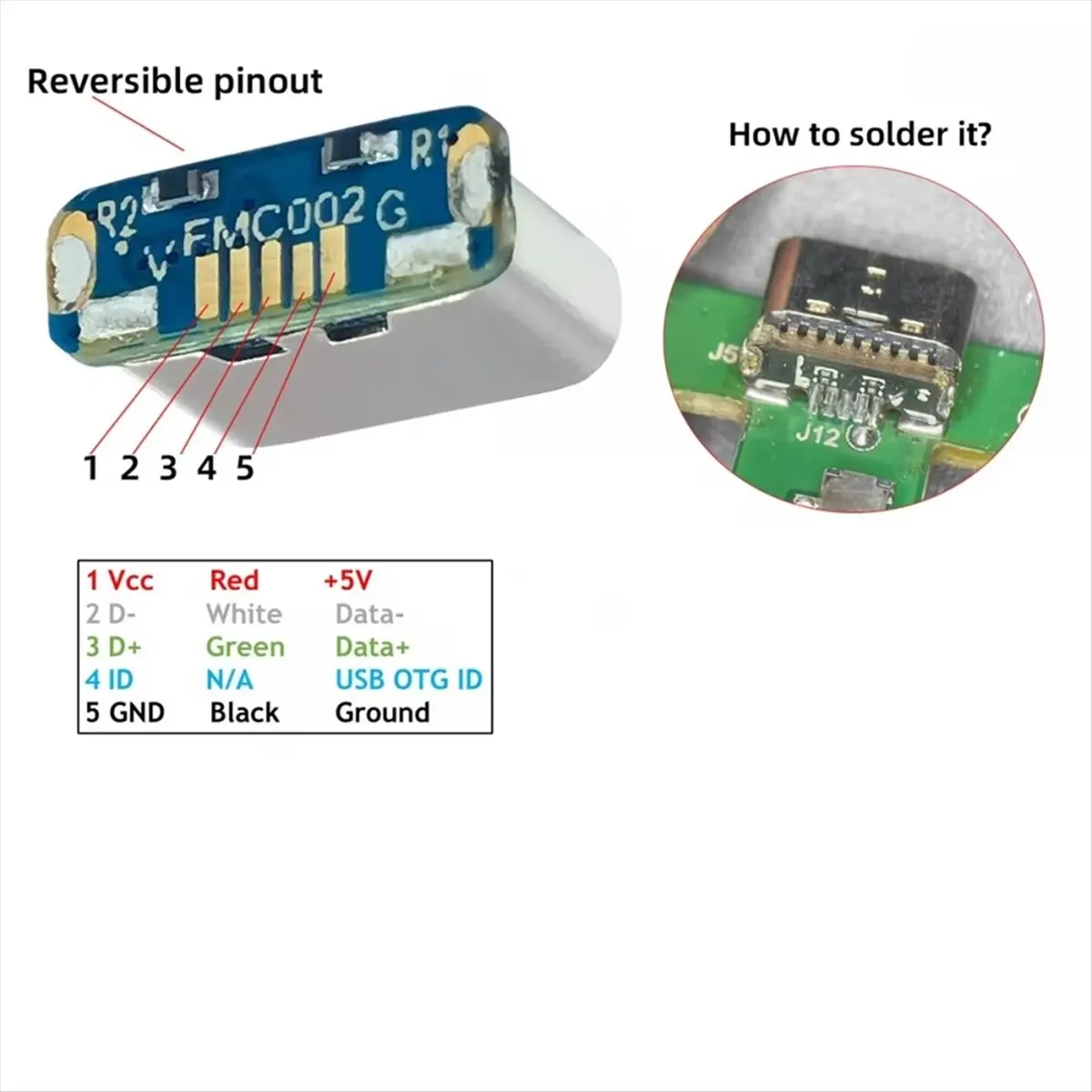 RECOMENDAR】10Pcs USB Connector Type C Female Jack 5Pin SMD SMT Type-C Socket Charging Port Type-C Female Socket Connector - view 4