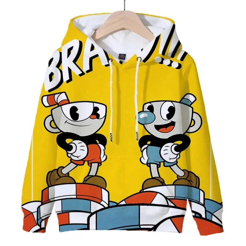 Hip Hop Popular Comfortable The Cuphead 3D Print Hoodies Sweatshirts Men/Women Sweatshirt Adult/Child Casual Pullovers Coolboy