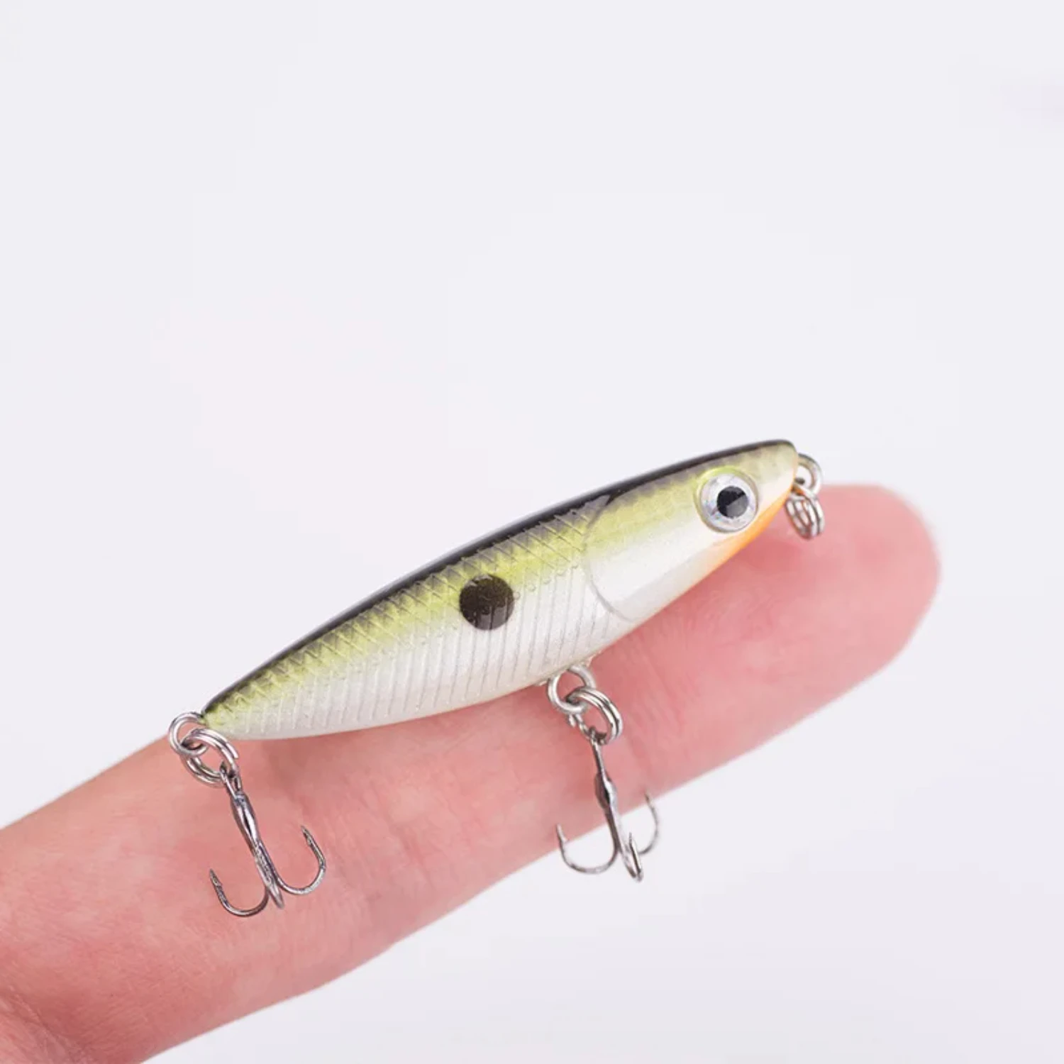 Lightweight yet High Performance 45mm Topwater Pencil Fishing Lure - Durable Premium Saltwater Plastic Walker Tackle for Walk Th