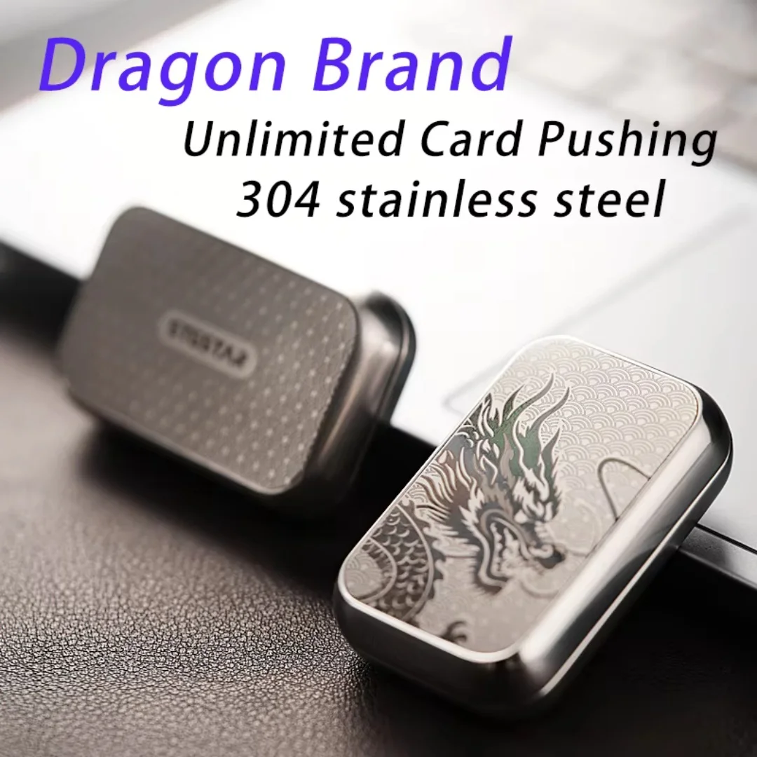 EDC magnetic infinite-position mechanical card-pushing stress-relieving toys metal fidget spinners adult stress-relieving toys
