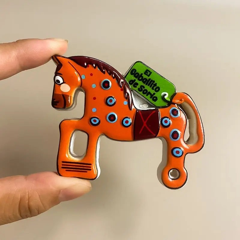 

Spain Soria Old Town Souvenir 3D Resin Fridge Magnet - "El Caballito de Soria" Cute Imanes para Nevera Home Decor Items