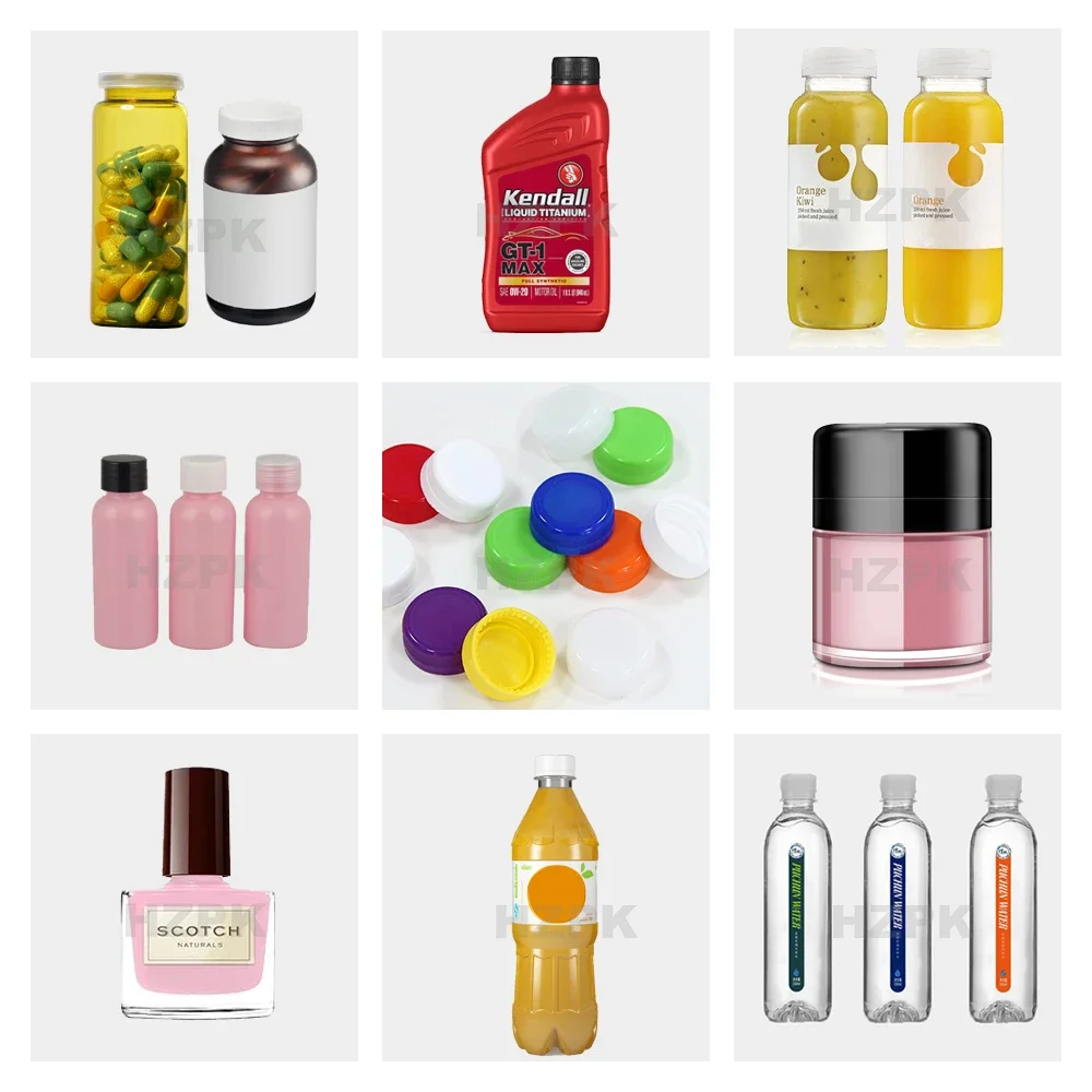 HZPK Small Water Plastic Bottle Capping Machines Cap Sealing Machine