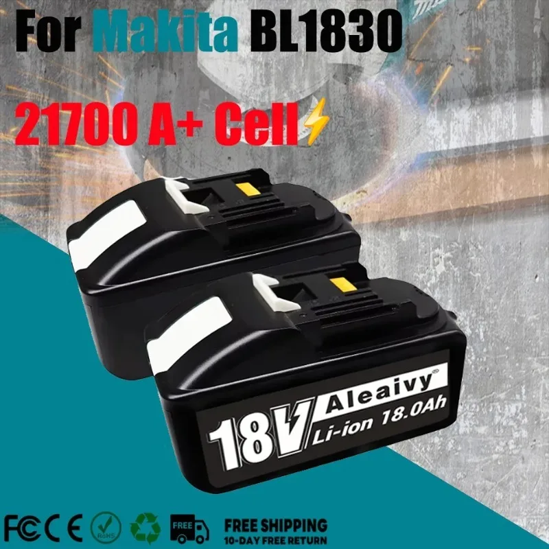 

Аккумулятор литиевый 18В 12Ач 18Ач для Makita, совместимый с Makita BL1830 BL150B BL1860B, для ударных дрелей и электроинструментов