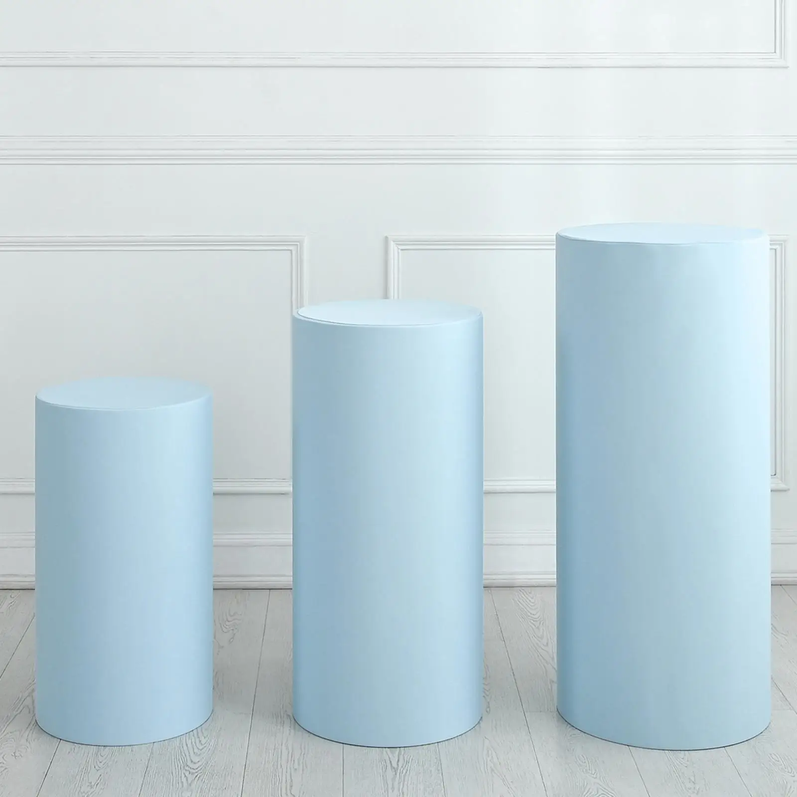 Cylinder Dessert Pedestal Cover, Cylinder Plinth Stand Cover, Wedding Party Decor Prop,