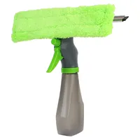 Spray Scraper Brush Water Spray Window Cleaner Glass Scraping Wiper Microfiber Cloth Pad Kit Household Cleaning Tool 3 in 1