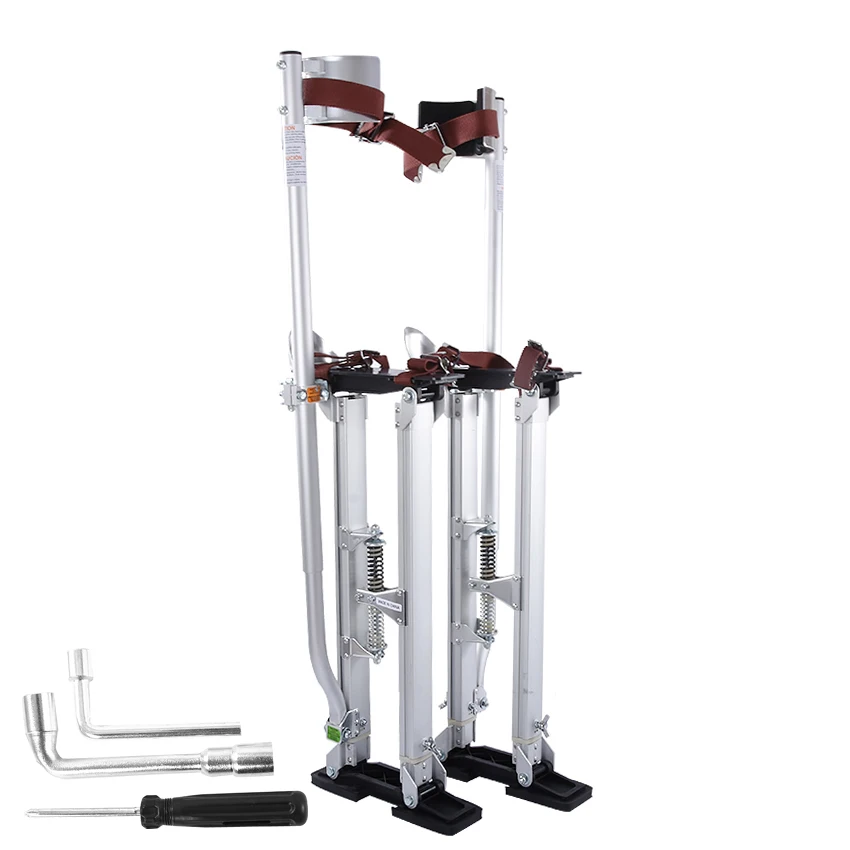 New 24-40 Inch Adjustable Aluminum Plasterers Drywall Stilts Construction & Stage Walking Stilt Prop