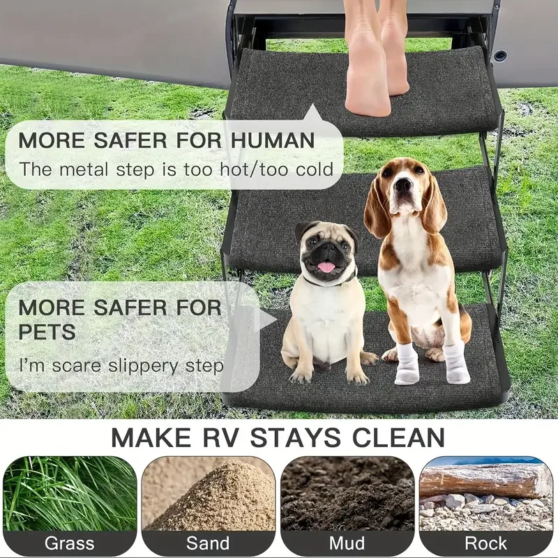 1PC Caravan Step Non Slip Mat For Caravan Motorhome Steps Haba Easy Fit & Easy Clean RV Accessories And Accessories