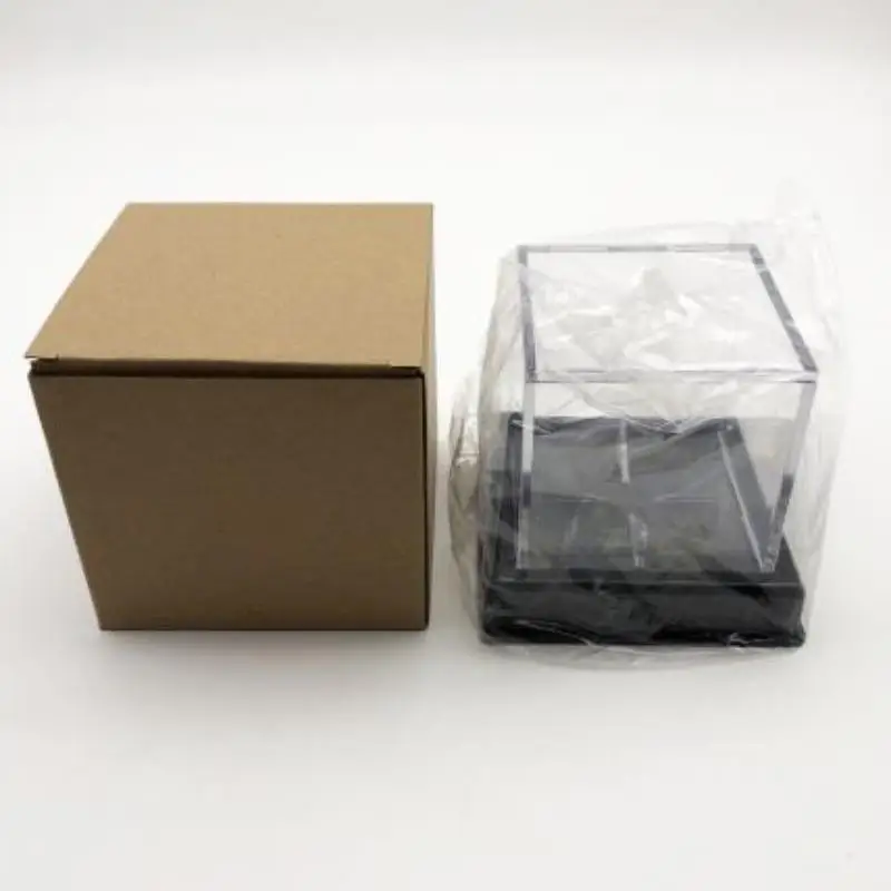 

Clear Acrylic Baseball Display Box with Black Base, Dustproof Protective Case for Sports Memorabilia Collection Ball not include