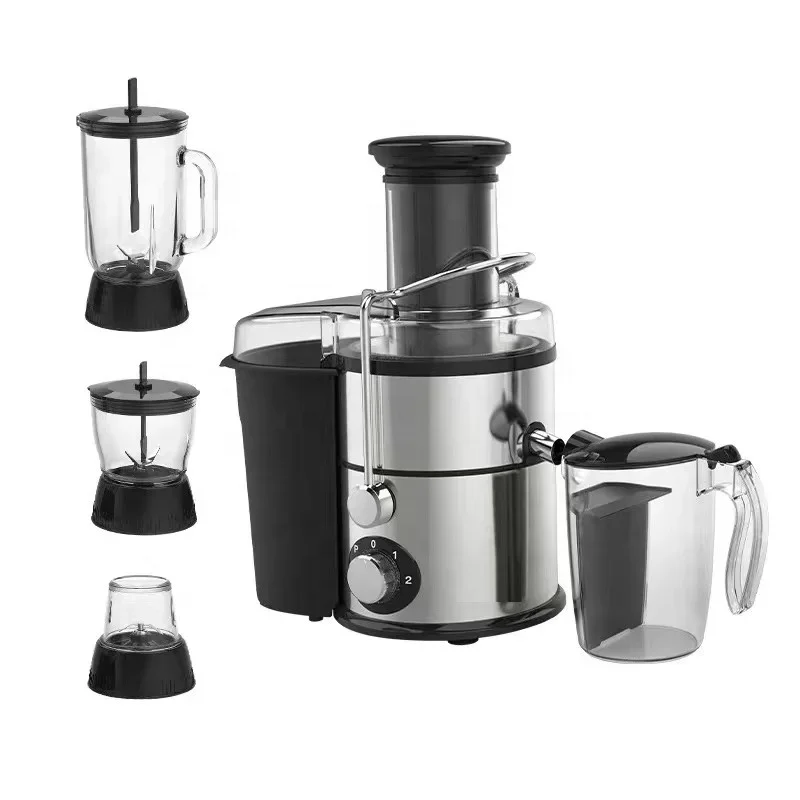 110v/220v 4 in 1 commercial  multifunctional food processor Blades High Speed Juicer Blender Dry Grinder