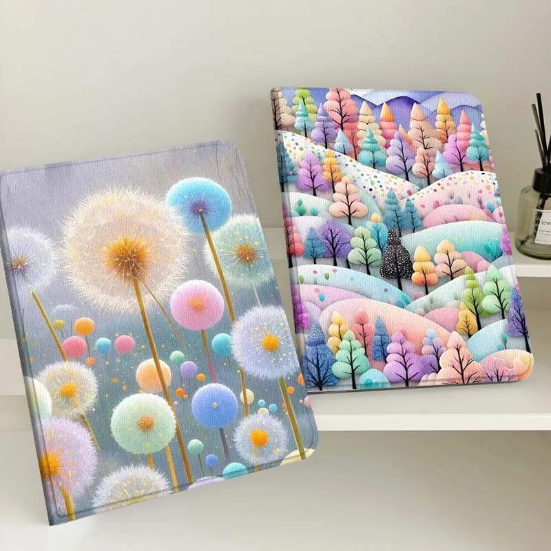 

Чехол для планшета Dandelion Art в популярных цветах для Apple iPad Pro Air 13 2 7-го 6-го поколения 2025 M2 M3 M4 M5 12.9 13 дюймов, складной, в подарок