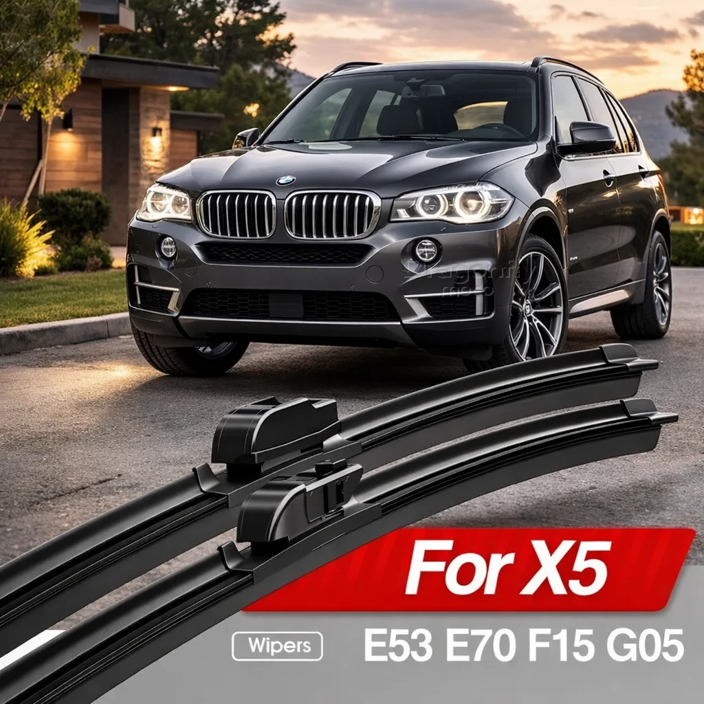 Für BMW X5 E53 E70 F15 G05 2000-2023 Frontscheibenwischerblätter 2 Stück Windschutzscheiben-Zubehör 2010 2014 2015 2016 2020