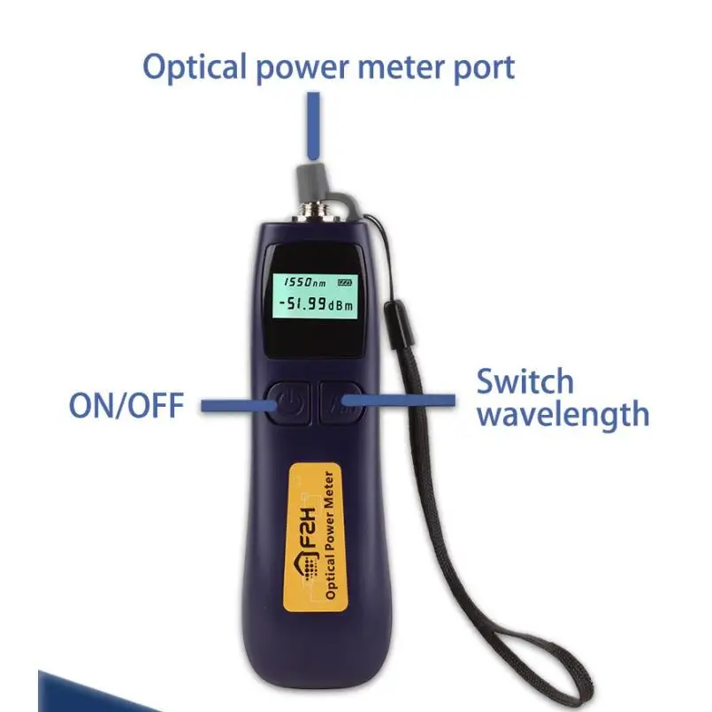 F2H FHP12AB Mini Fiber Optic Power Meter 850/1300/1310/1550/1490/1625nm  portable Cheap Power Meter