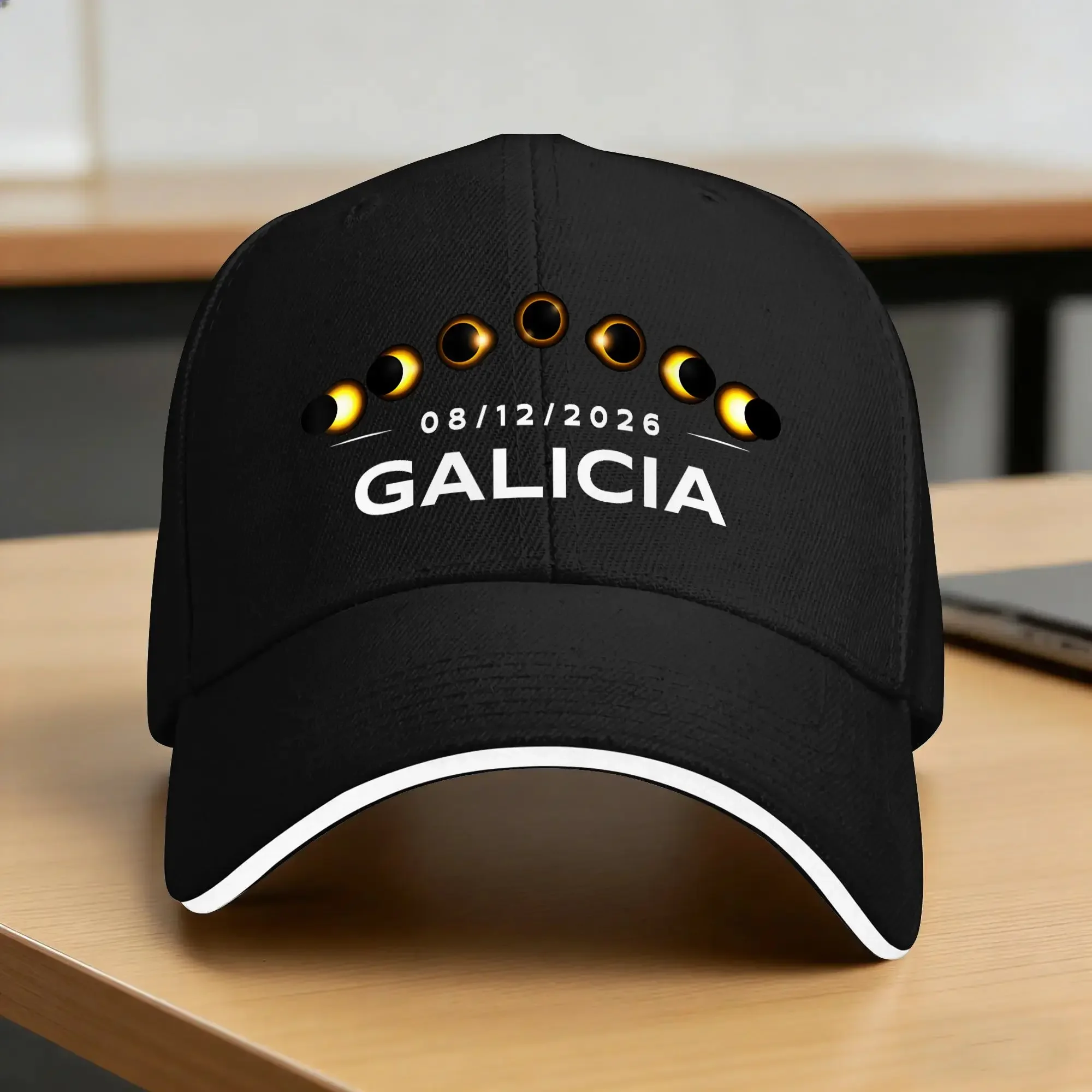 New Sun Baseball Cap Total Solar Eclipse 2026   Custom DIY Hip Hop Hats Dropshipping Fashion Outdoor Sport Baseball Caps