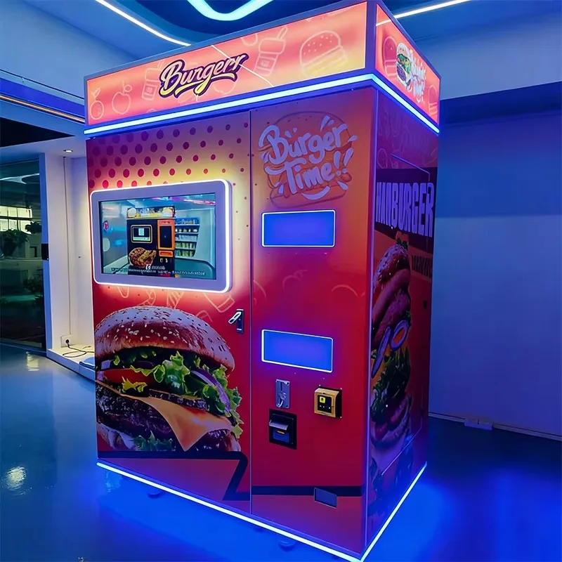 French Fries Machine with Seasoning Options Hot Food Commercial Auto Vending System Custom