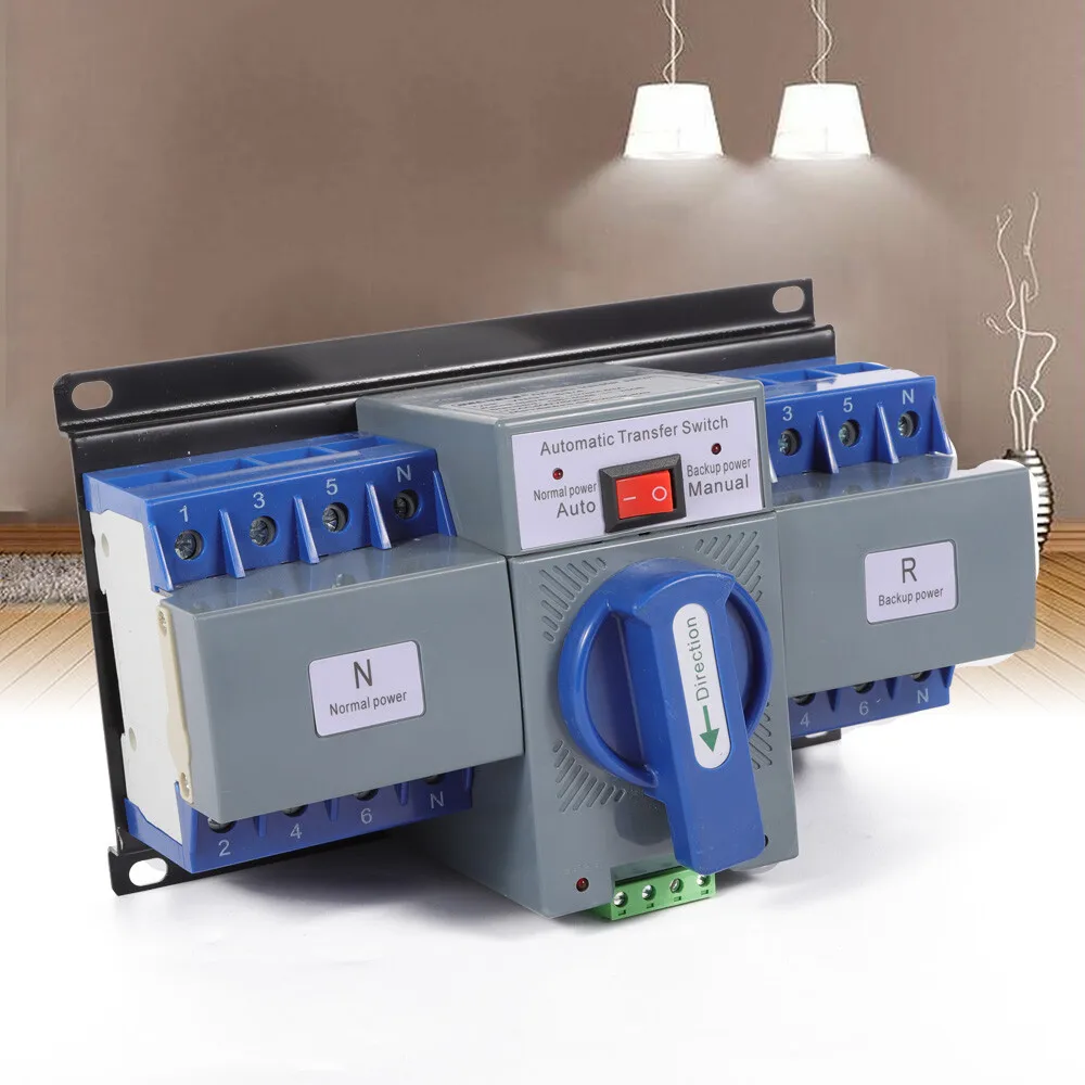 Dual Power Automatic Transfer Switch kit 63 A 4P ATS Generator Changeover Switch