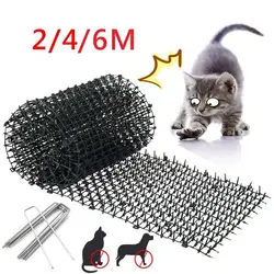 Schwarz/Weiß Garten Katze Scat Matte Anti Katze Hund Abwehrmittel Matte Abschreckung Spike Matte Prickle Streifen Dig Stop Outdoor garten Liefert