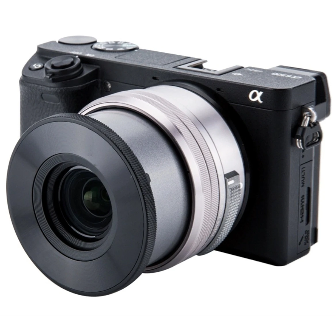 Automatic Camera Lens Z-Cap Self-retaining Auto Open Close Protective Cover Hood Shield Shade Cap for SONY 16-50mm SELP1650 A7C
