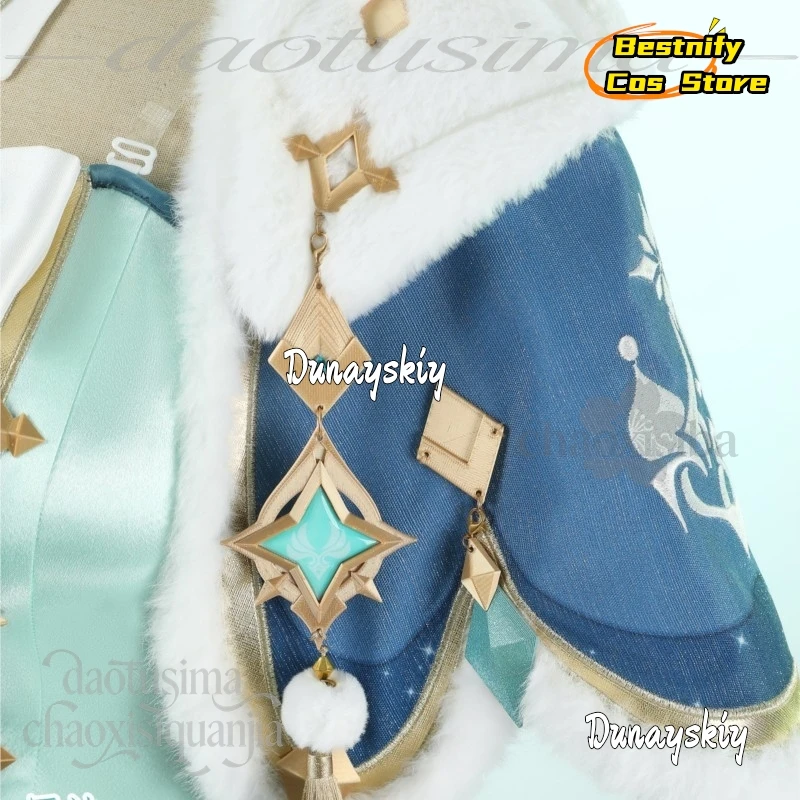 907Vesna Strivozha Cosplay Anime Game Genshin Impact Costume Kawaii Fairy Outfit Y2K Dress Sweet Lolita Wigs Halloween Christmas - view 5