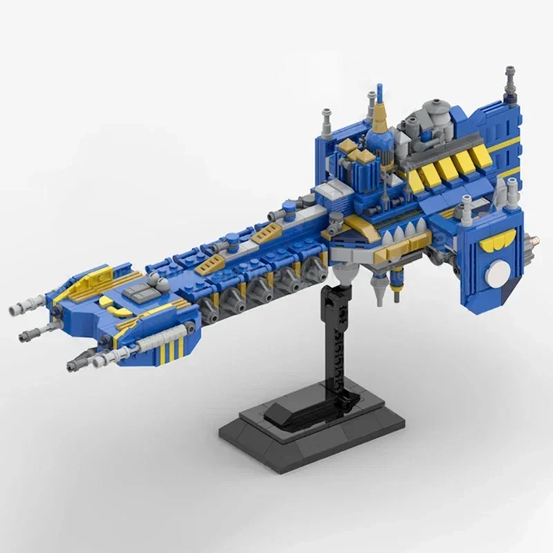 ยอดนิยมเกมอวกาศรุ่น Moc อาคารอิฐจักรพรรดิ Battle Barge เทคโนโลยี Modular Blocks ของขวัญของเล่นคริสต์มาส DIY ชุดประกอบ