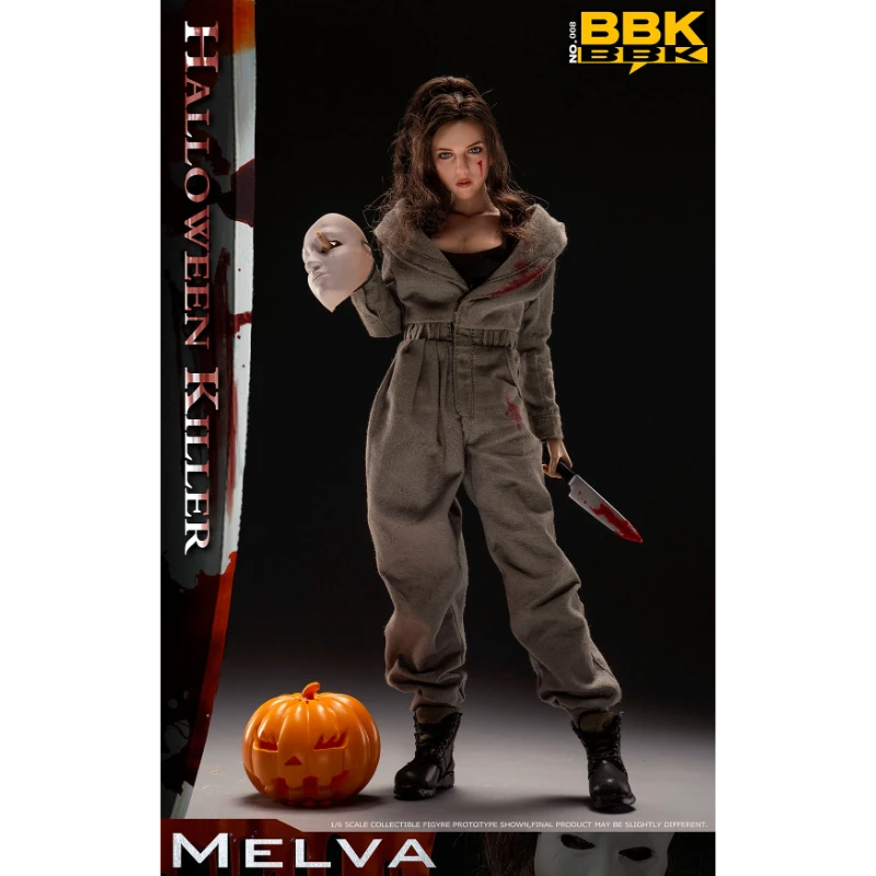 

2025New1/6 Scale BBK008 Female Model Halloween Killer Girl Melva Full Set 12-inch Action Figure Model Gifts Collection In Stock