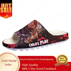 Horror Movie Childs Play Chucky Soft Sole Sllipers Home Clogs Step On Water Shoes Mens Womens Teenager Step in Custom Sandals